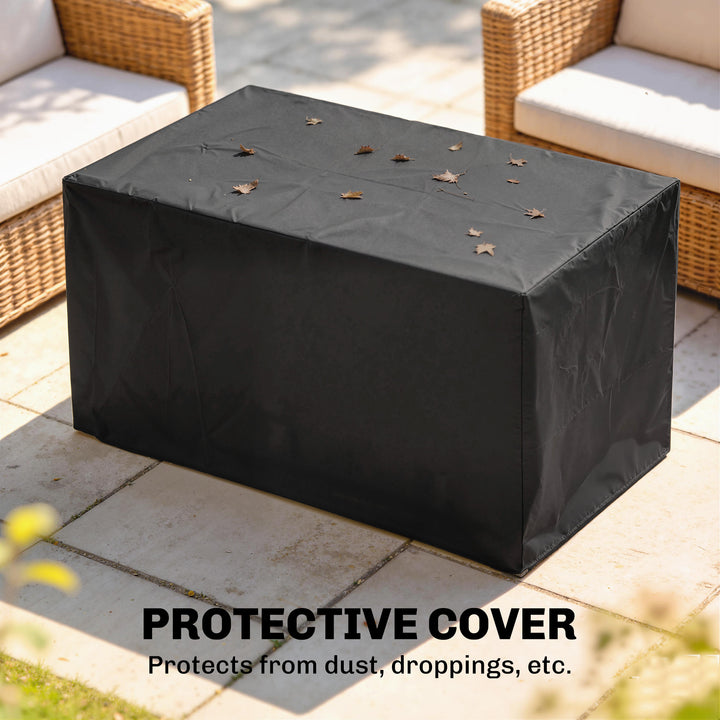 Propane Gas Fire Pit Table, Outdoor Firepit with 43" Steel Tabletop an