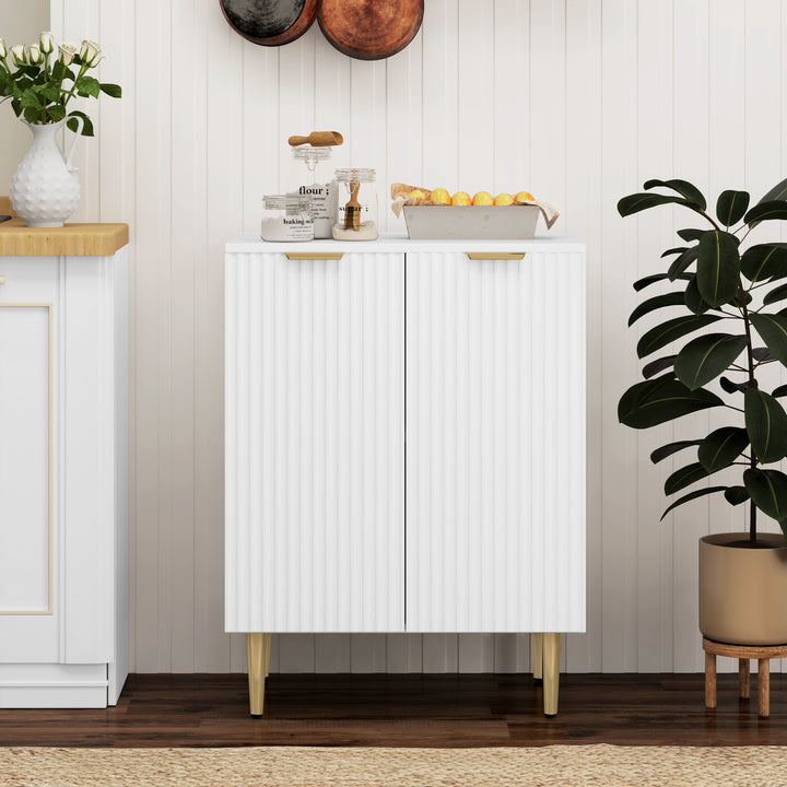 Sideboard Buffet Cabinet, Modern Kitchen Storage Cabinet with Adjustab