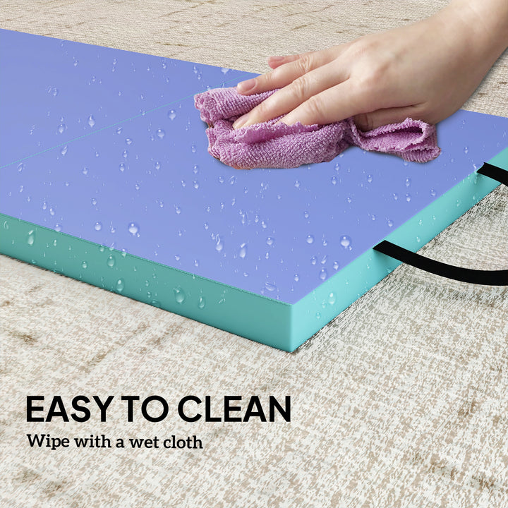 Foldable Gymnastics Mat, 6 ft Long &amp; Four Folding Thick Exercise Tumbl