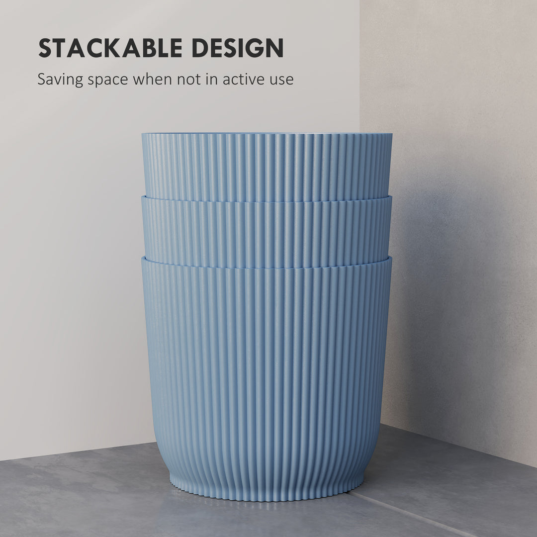 Set of Two Ф22cm Planters - Blue