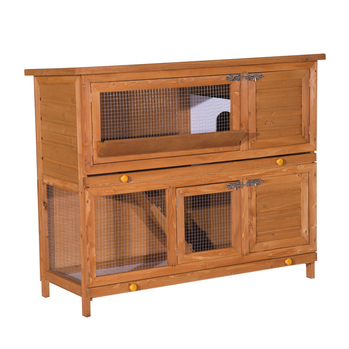 48-Inch Antifungal Fir Board Guinea Pigs Hutches Sauce Yellow