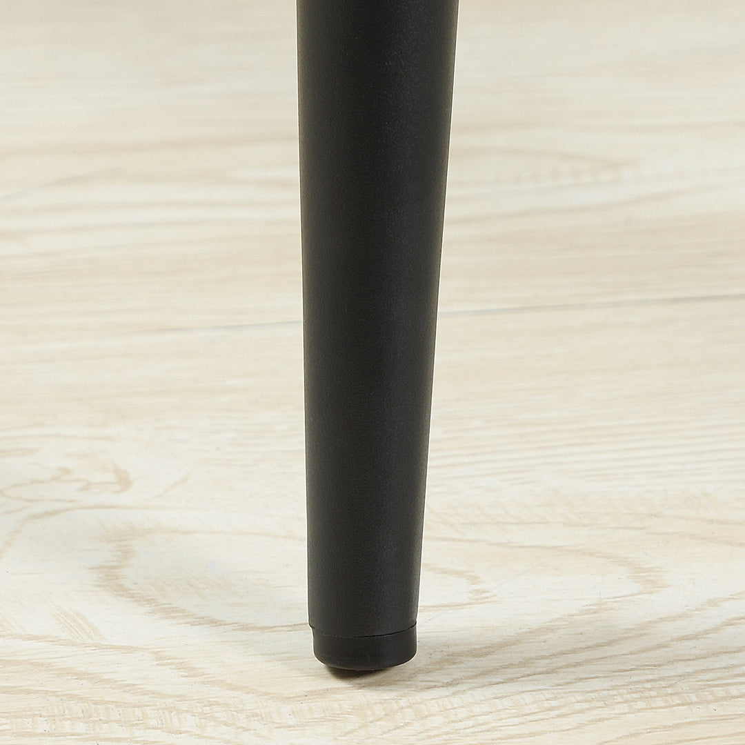 MCL Bar Stools Set of 2, Velvet-Touch Fabric Counter Height Bar Chairs, Kitchen Stools with Steel Legs for Dining Area, Kitchen Island Barstools, Grey