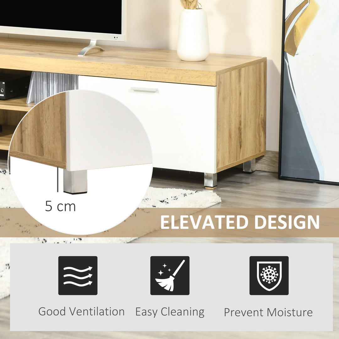Modern TV unit Cabinet Entertainment Centre for TVs up to 90" w/ Cabinet Shelf for Living room Bedroom