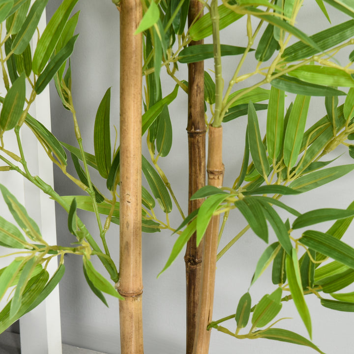 Artificial Ficus Tree, with Weighted Plant Pot - Green