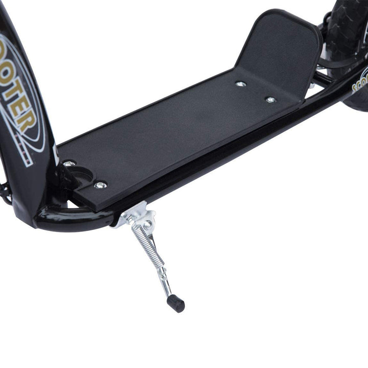 MCL Kids Scooter Kick Scooter, with 12" EVA Tyres, Rear Brake, Big Wheels Scooter for 5-12 Years , Black