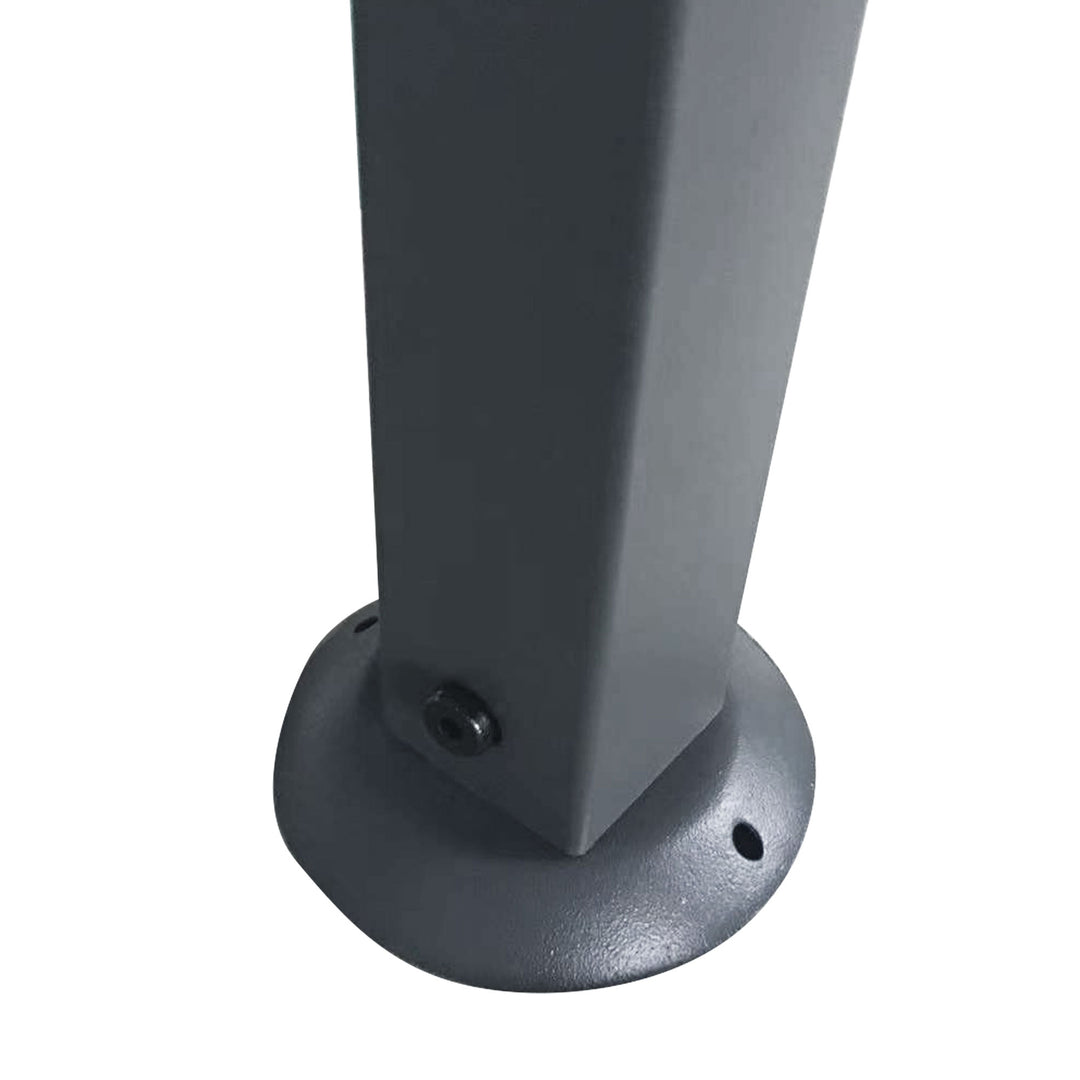 MCL 2.5M (8ft) New Double-Tier BBQ Gazebo Grill Canopy Barbecue Tent Shelter Patio Deck Cover - Grey