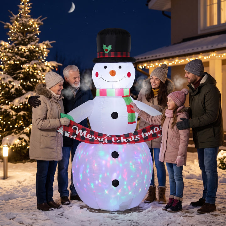 Inflatable Christmas Decoration, Outsunny 6.7FT Christmas Inflatable - view 2