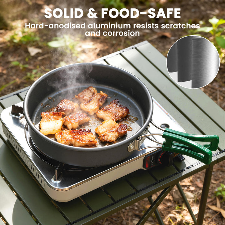 Camping Cookware Set for 2-3 People, Ultralight Aluminium Camping Cook