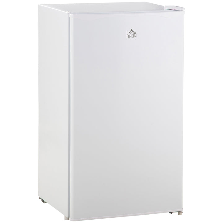 HOMCOM 91 Litre Freestanding Under Counter Fridge with Chiller Box, Reversible Door, Adjustable Thermostat 47.5cm Wide Noise Level: Decibels 40 White