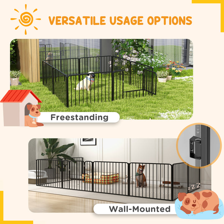 60cm 8 Panels Heavy Duty Dog Pen, Pet Playpen for Indoors, Outdoors, Small Dogs