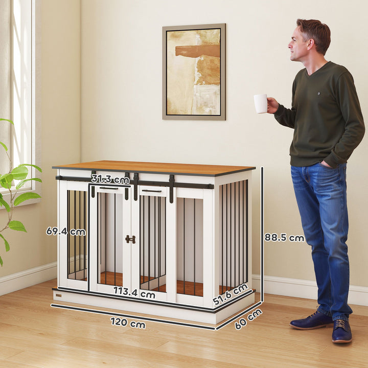 MCL Dog Crate Furniture for Large Dogs, Double Dog Cage for Small Dogs