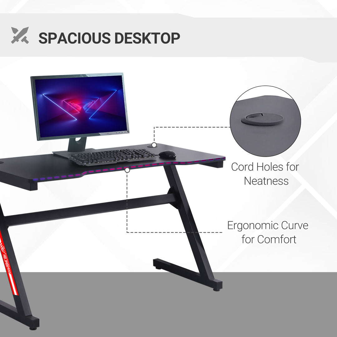 HOMCOM 1.2m Gaming Desk Z