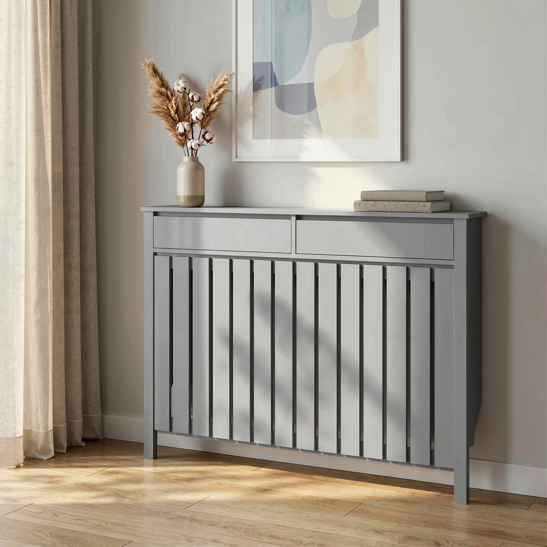 93 x 119cm Modern Radiator Cover - Grey