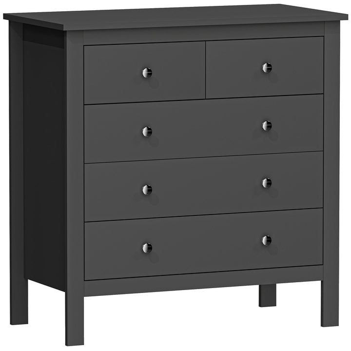 5 Drawer Dresser for Bedroom, Modern Chest of Drawers, Wide Storage Un
