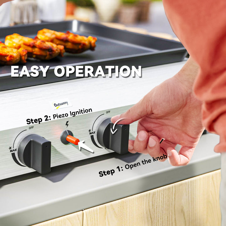 Four Burner Portable Gas Grill