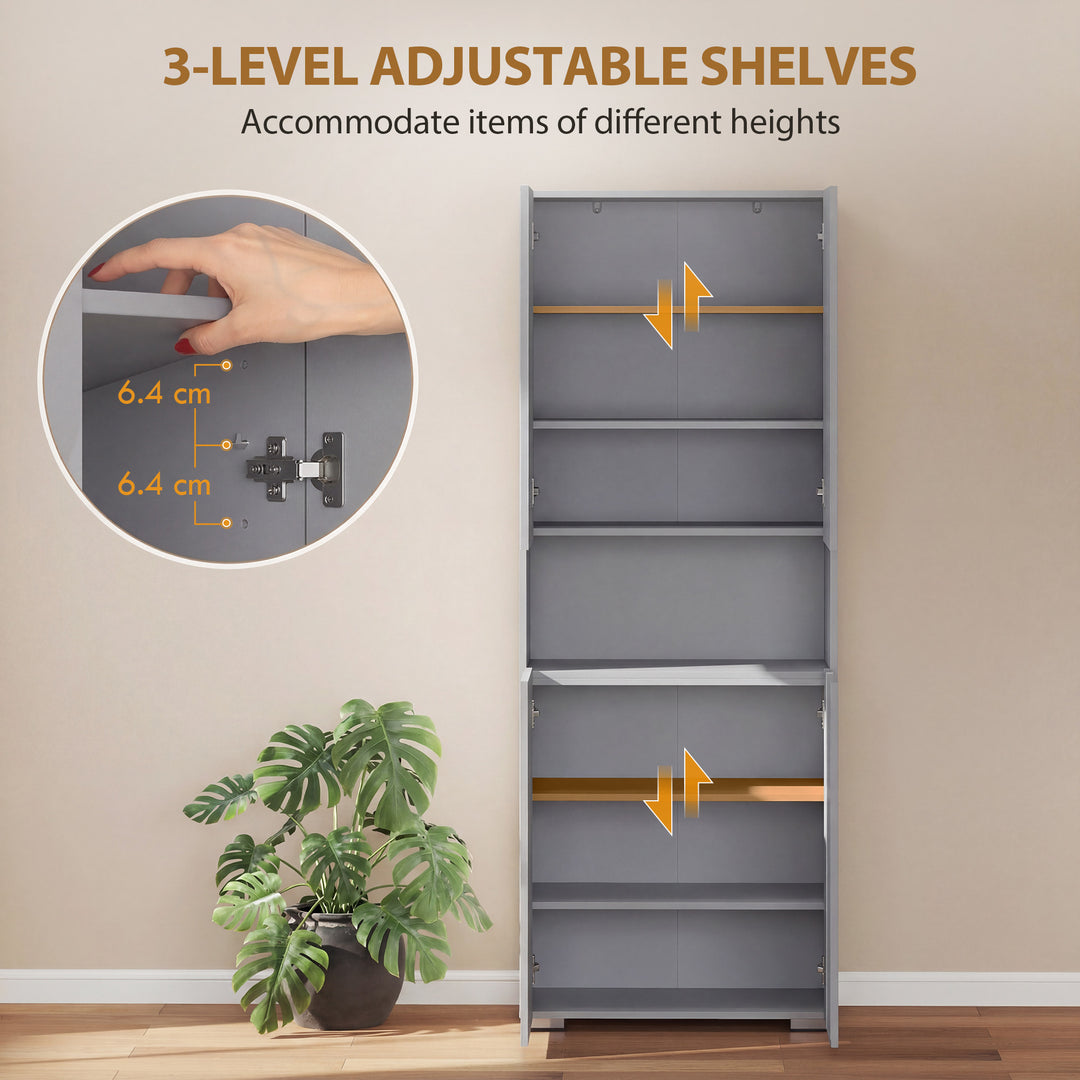 180 cm Tall Kitchen Cupboard, Pantry Storage Cabinet with Soft Close D