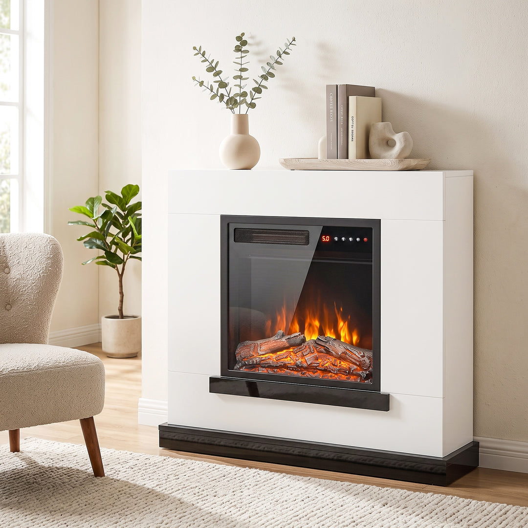 Freestanding Electric Fireplace Suite, Electric Fire and Surround - view 2