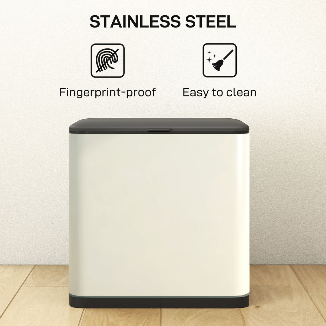 8L Hanging Kitchen Bin, Rubbish bin with Lid and Removable Inner Bucke