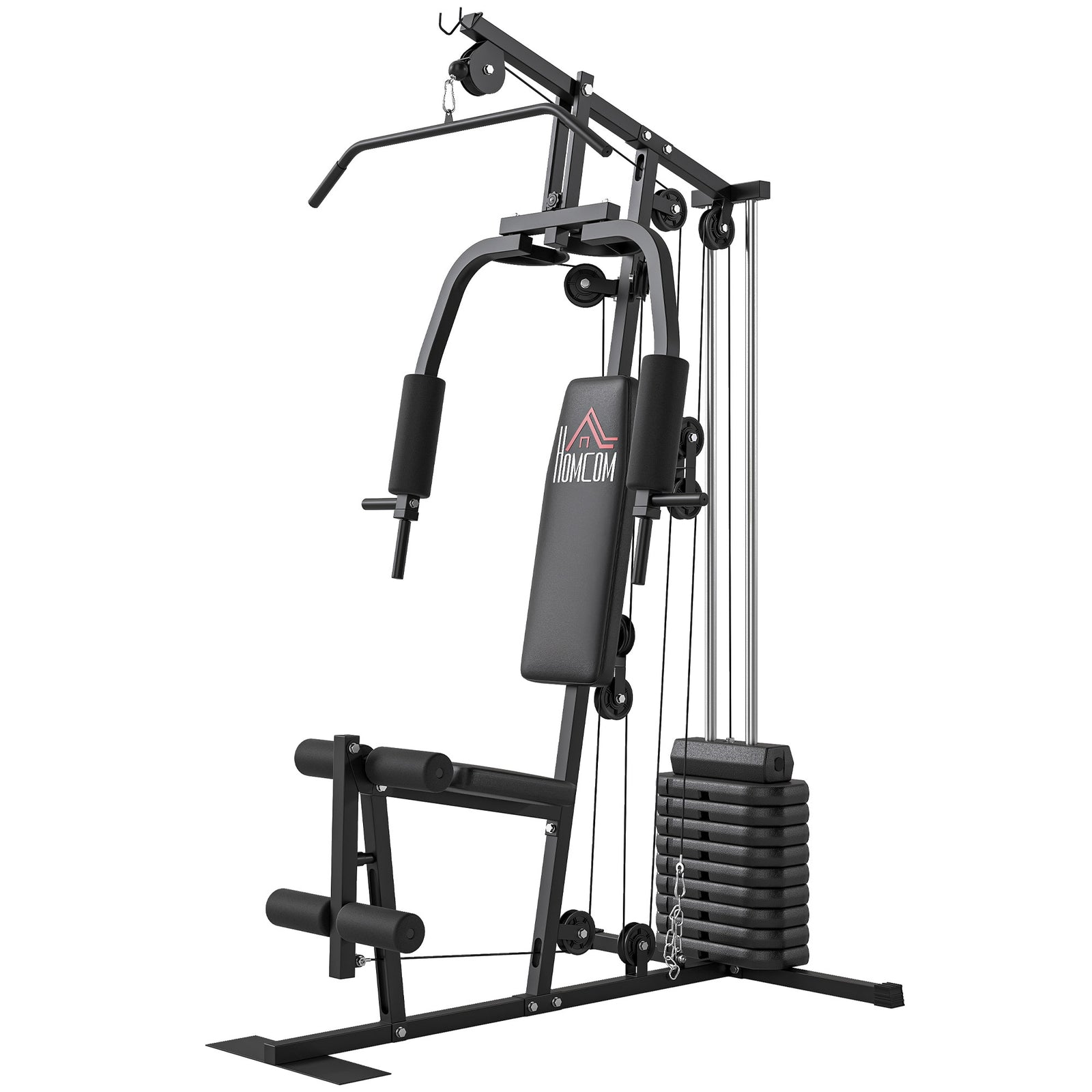 Multifunction Home Gym Machine, with 45kg Weight Stacks, for Strength Training