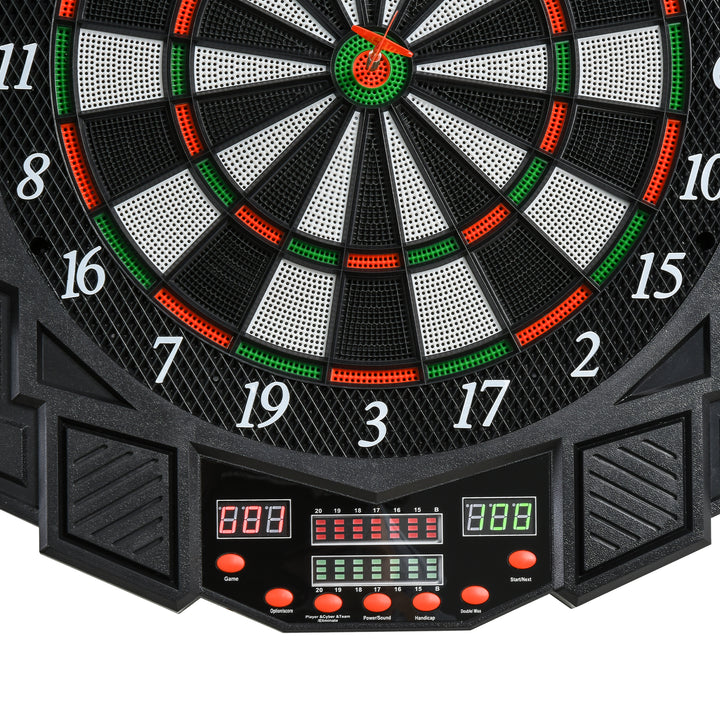 Dart Board Set, Electronic Dartboard with LED Digital Score Display, S