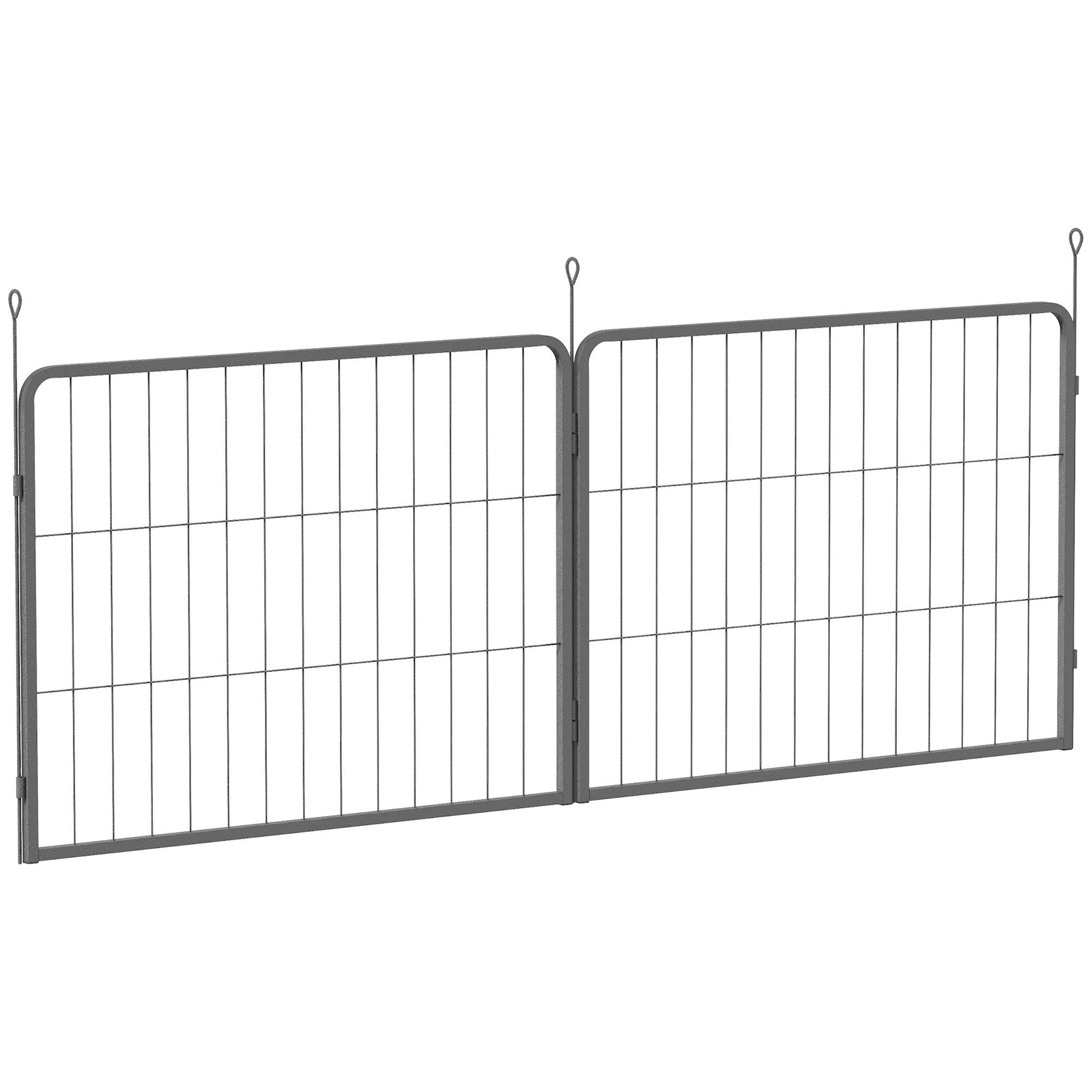 2 Piece Dog Pen Expansion Pack for 60cm High Pet Playpen with 3 Stakes, for Small Dogs