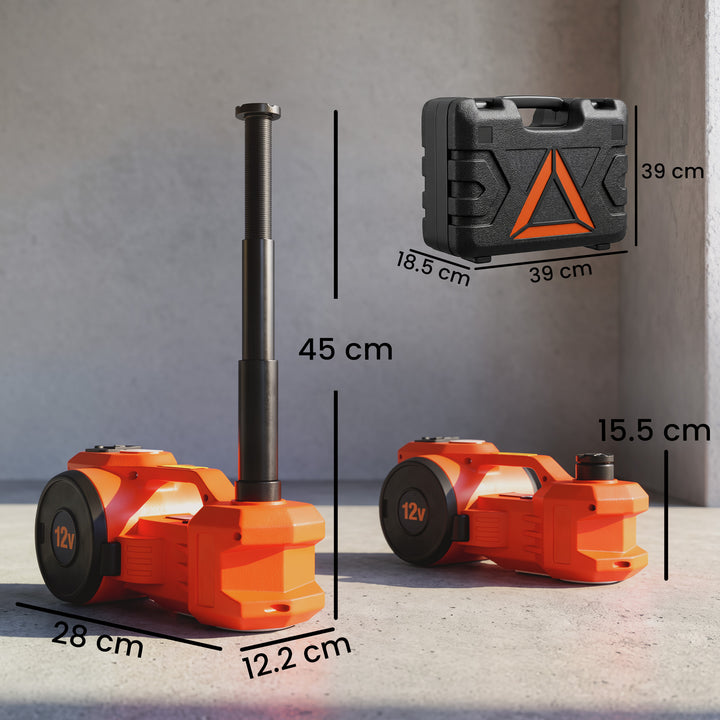Electric Car Jack Kit, 5Ton 12V Electric Hydraulic Car Jack Lift with - view 3