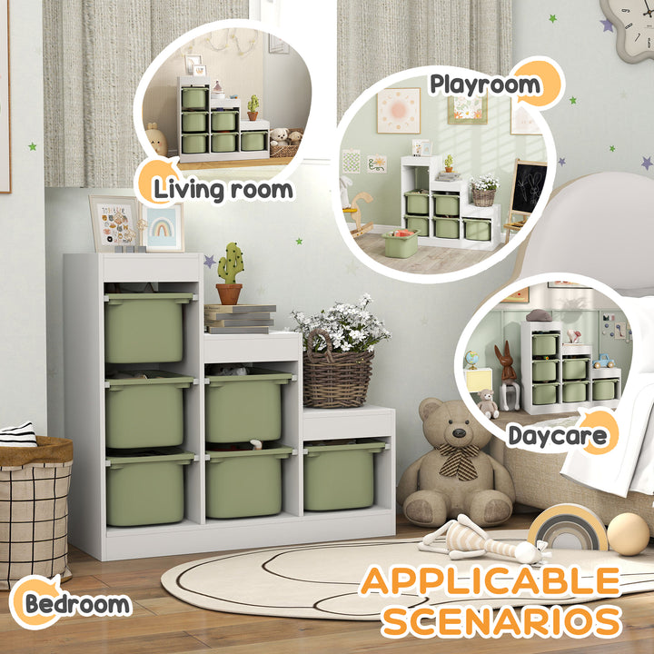 Toy Storage Organiser, Three-Layer Kids Toy Storage Units, with Remova