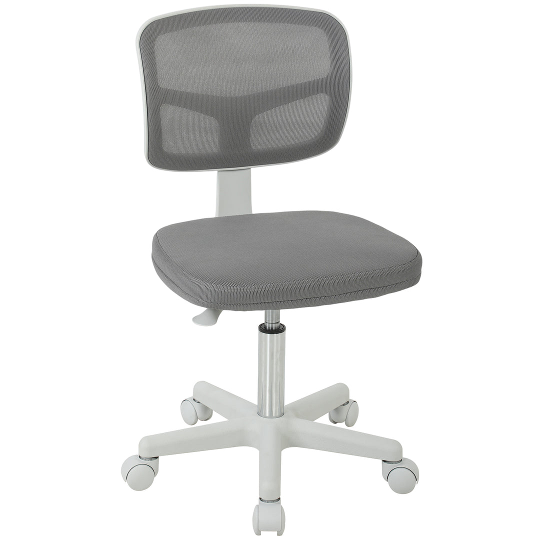 Small Office Chair without Arms, Ergonomic Swivel Mesh Desk Chair with