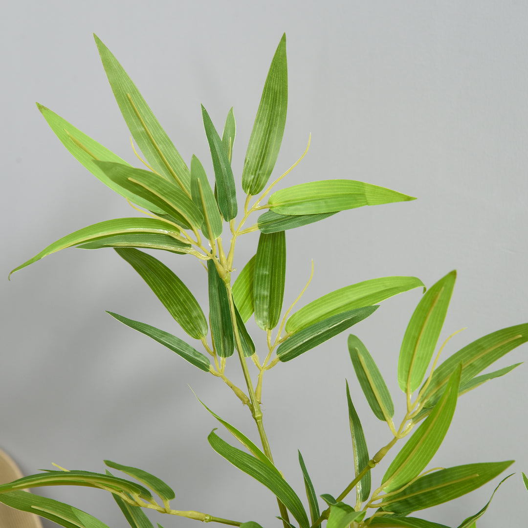 Artificial Ficus Tree, with Weighted Plant Pot - Green