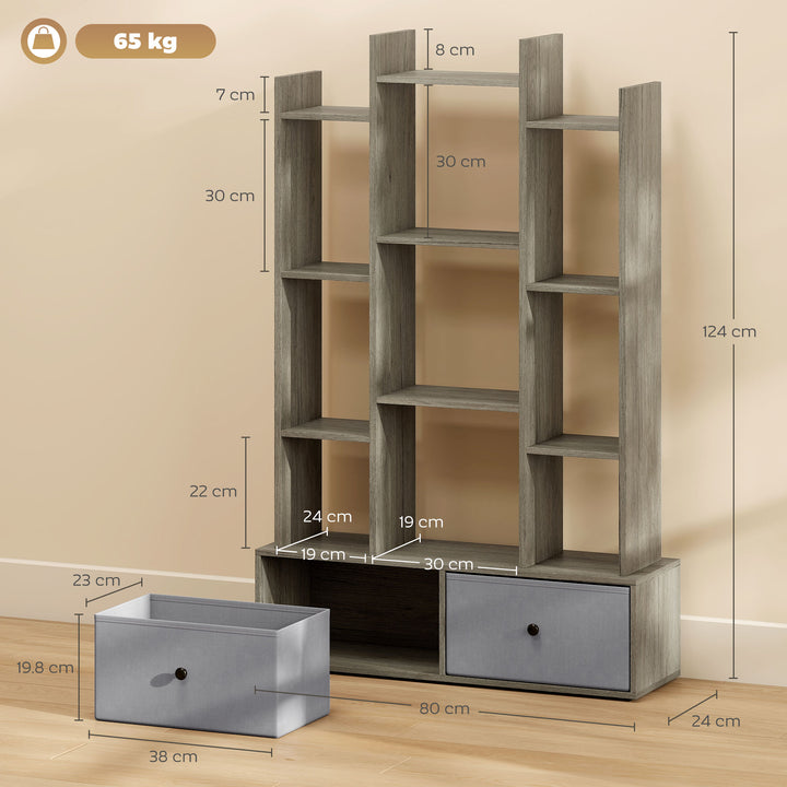 12 Shelf Storage Unit, with Drawers