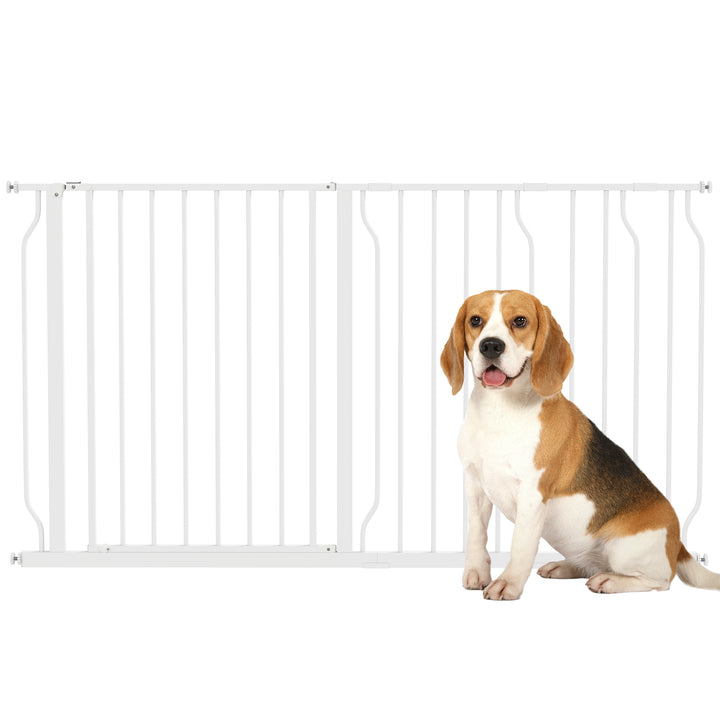 Extra Wide Dog Safety Gate, with Door Pressure, for Doorways, Hallways