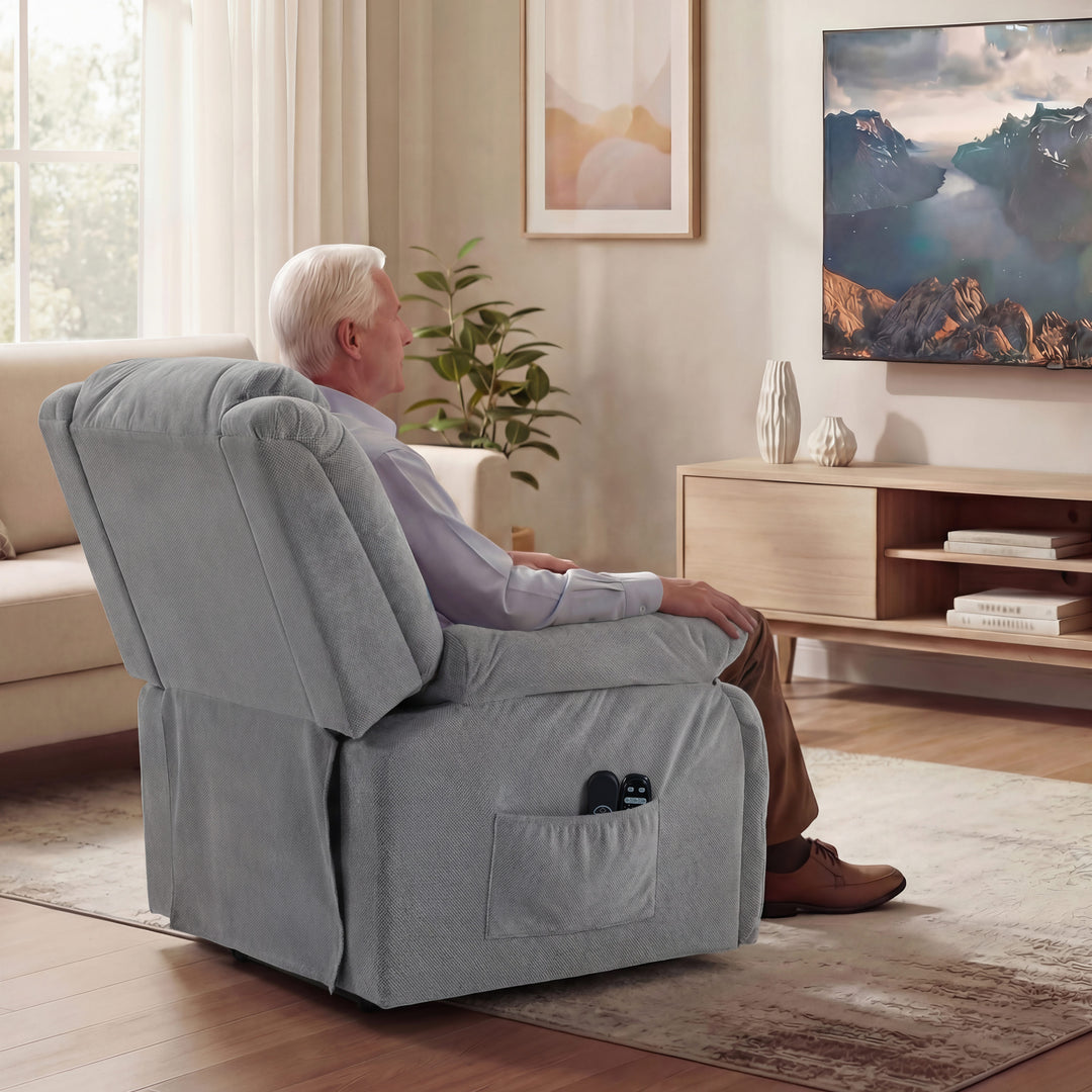 Recliner Armchair Lift Chair, Electric Recliner Chair with Vibration M