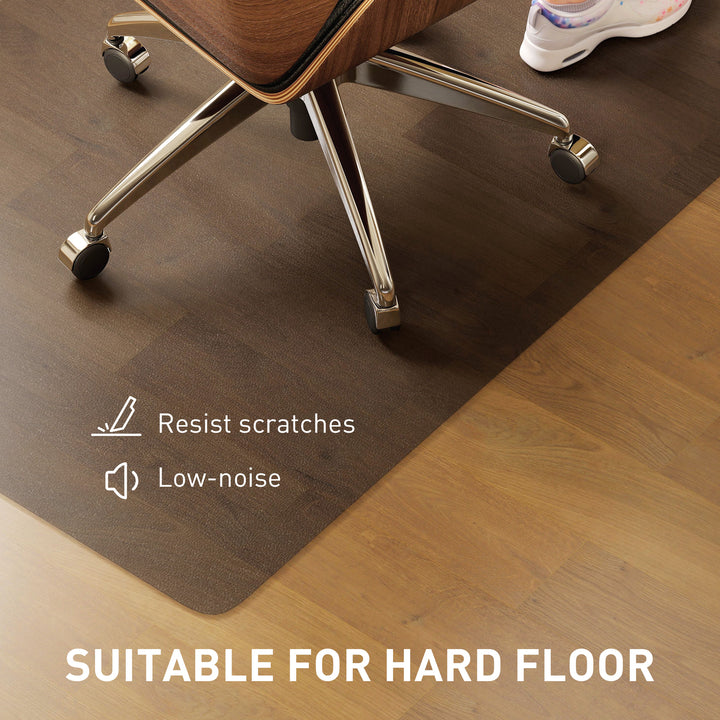Chair Mat for Hard Floors, 90 x 120 cm Non-Slip Floor Mats for Wood/Tile Protection, Office & Home, Black