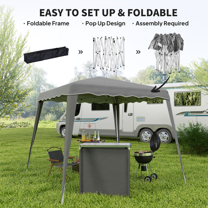 2.5 x 2.5M Pop up Garden Tent - Grey