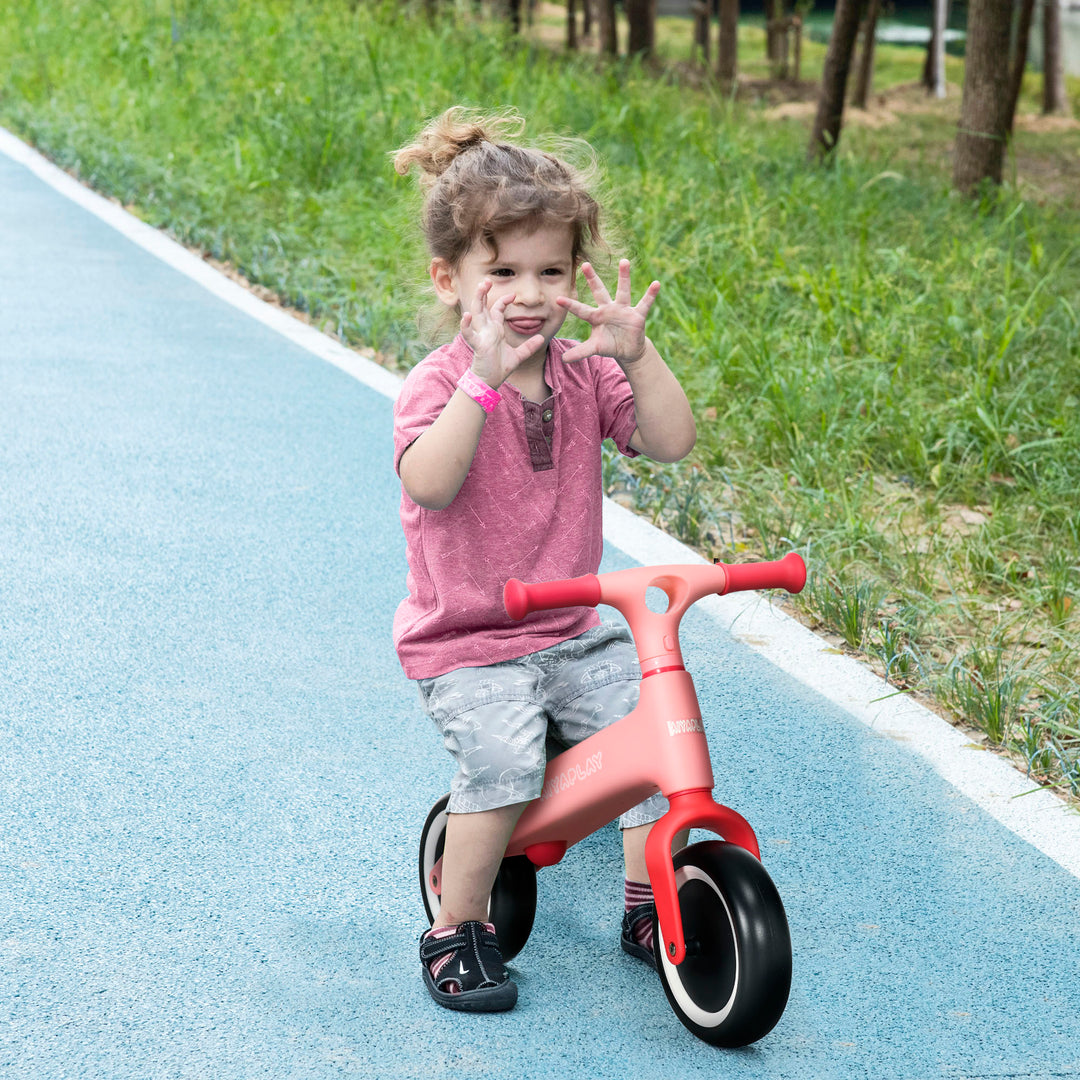 AIYAPLAY Toddler Balance Bike, Adjustable Seat Height, Lightweight Frame for Easy Control, Ideal for 1.5 - 3 Years Old, Pink | Aosom UK