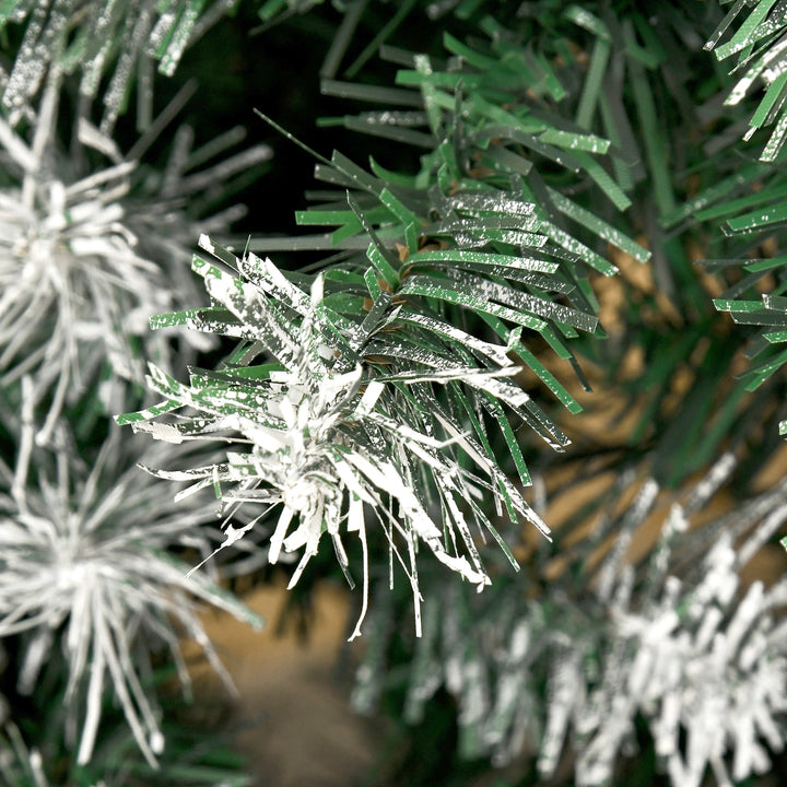 MCL 6FT Artificial Christmas Tree with Pine Cones, Holiday Home Xmas Decoration Automatic Open, Green