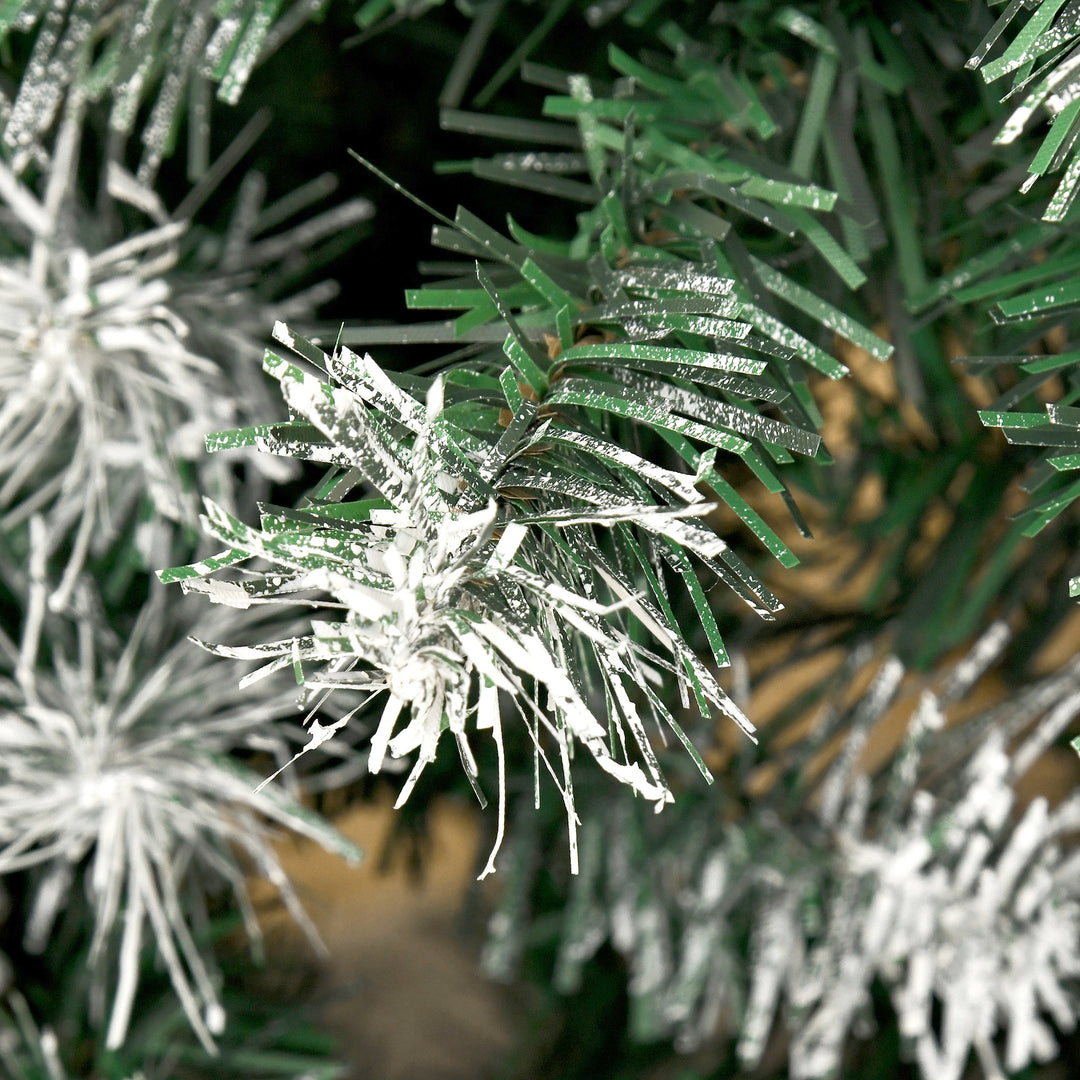 6FT Artificial Christmas Tree with Pine Cones, Holiday Home Xmas Decoration Automatic Open, Green