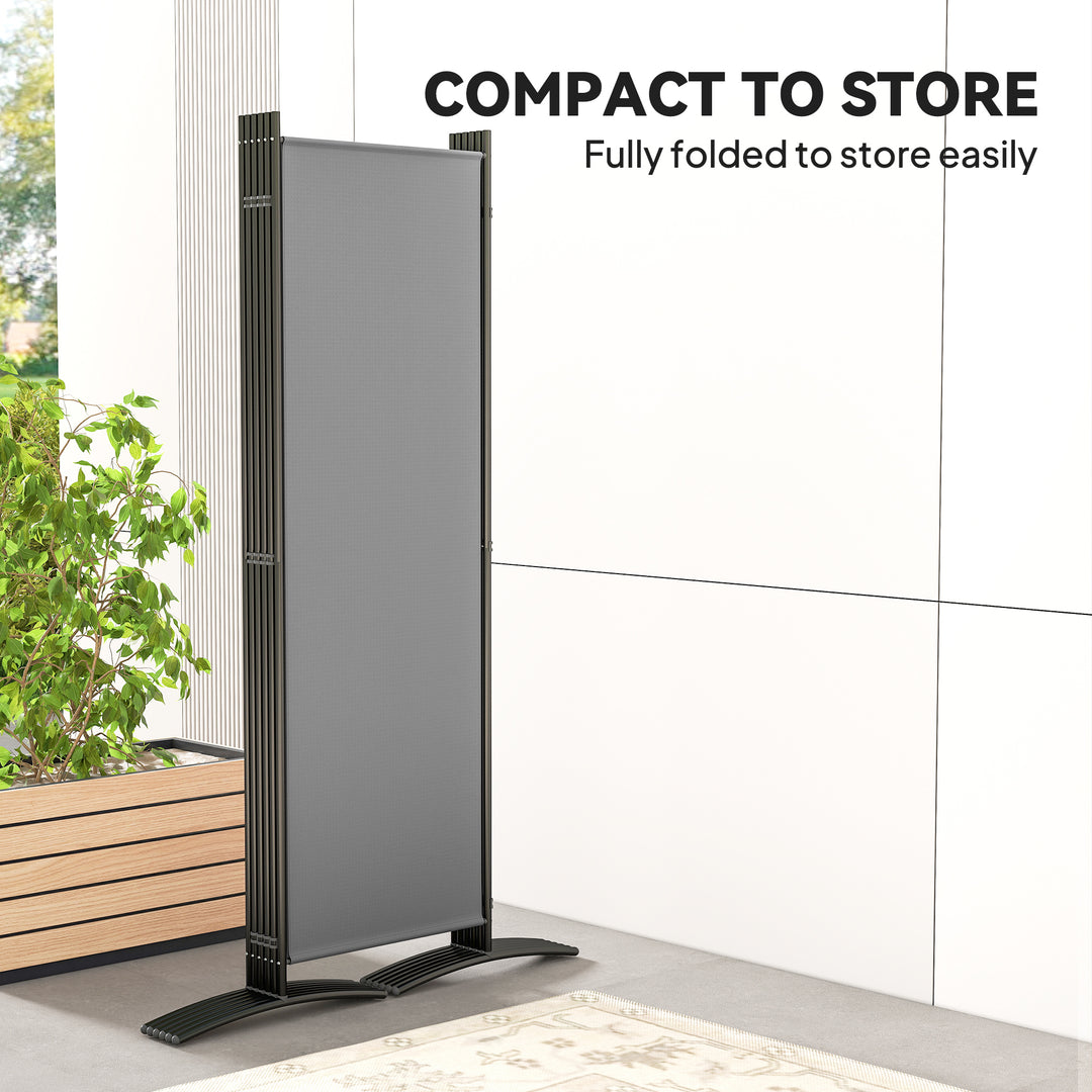 6 Panel Folding Room Divider Foldable Freestanding Garden Privacy Screen, 332 x 172 cm
