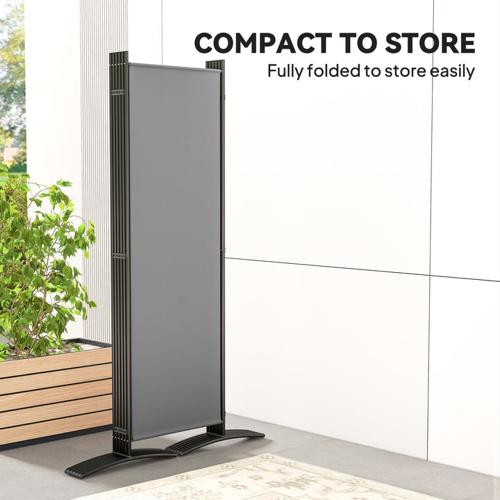 6 Panel Folding Room Divider Foldable Freestanding Garden Privacy Screen, 332 x 172 cm