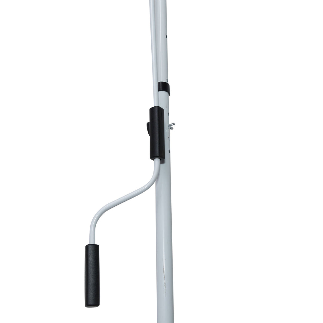 MCL Balcony 2 x 1.5m Manual Adjustable Awning DIY Patio Clamp Awning Canopy Retractable Shade Shelter Easy to Move for Balcony, Grey