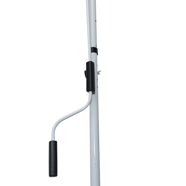 MCL Balcony 2 x 1.5m Manual Adjustable Awning DIY Patio Clamp Awning Canopy Retractable Shade Shelter Easy to Move for Balcony, Grey