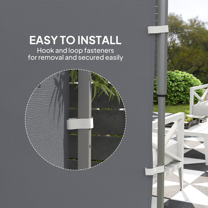 195 x 295cm Replacement Gazebo Sidewall - Grey