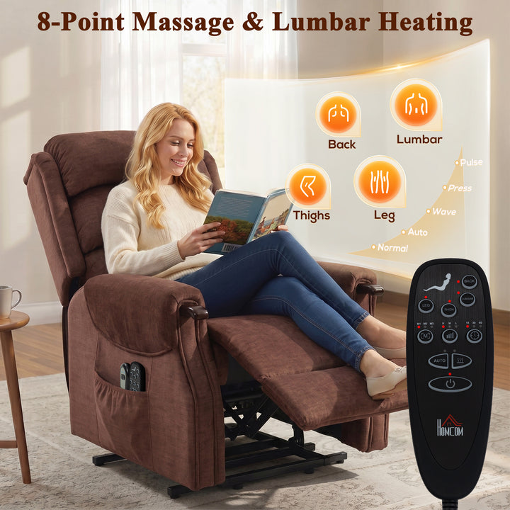 Power Lift Recliner with Vibration Massage and Heat, Lift Chair for Ta