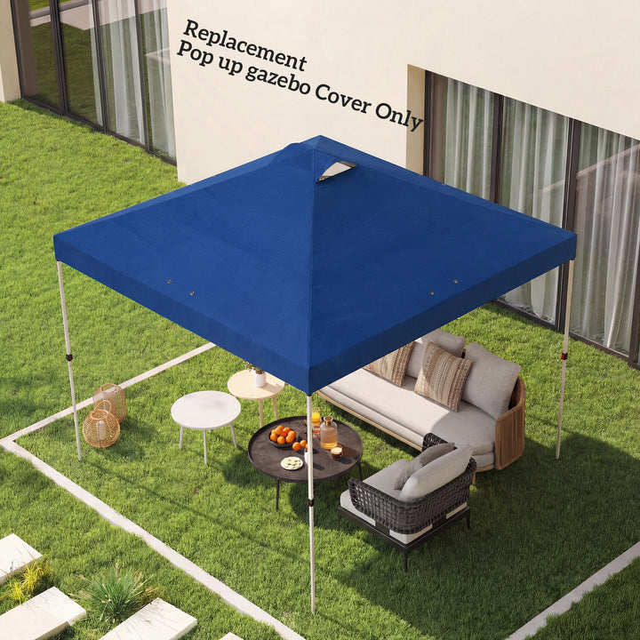 Gazebo Roof Replacement UV50+ Waterproof Pop Up Canopy Cover with 8 Dr