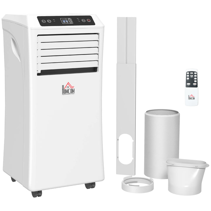 10000 BTU Air Conditioning Unit, 3-in-1 Portable Air Conditioner, Dehumidifier, Cooling Fan with Remote Control, Digital Display, 2 Speeds, 24H Timer, Window Venting Kit, 30m²