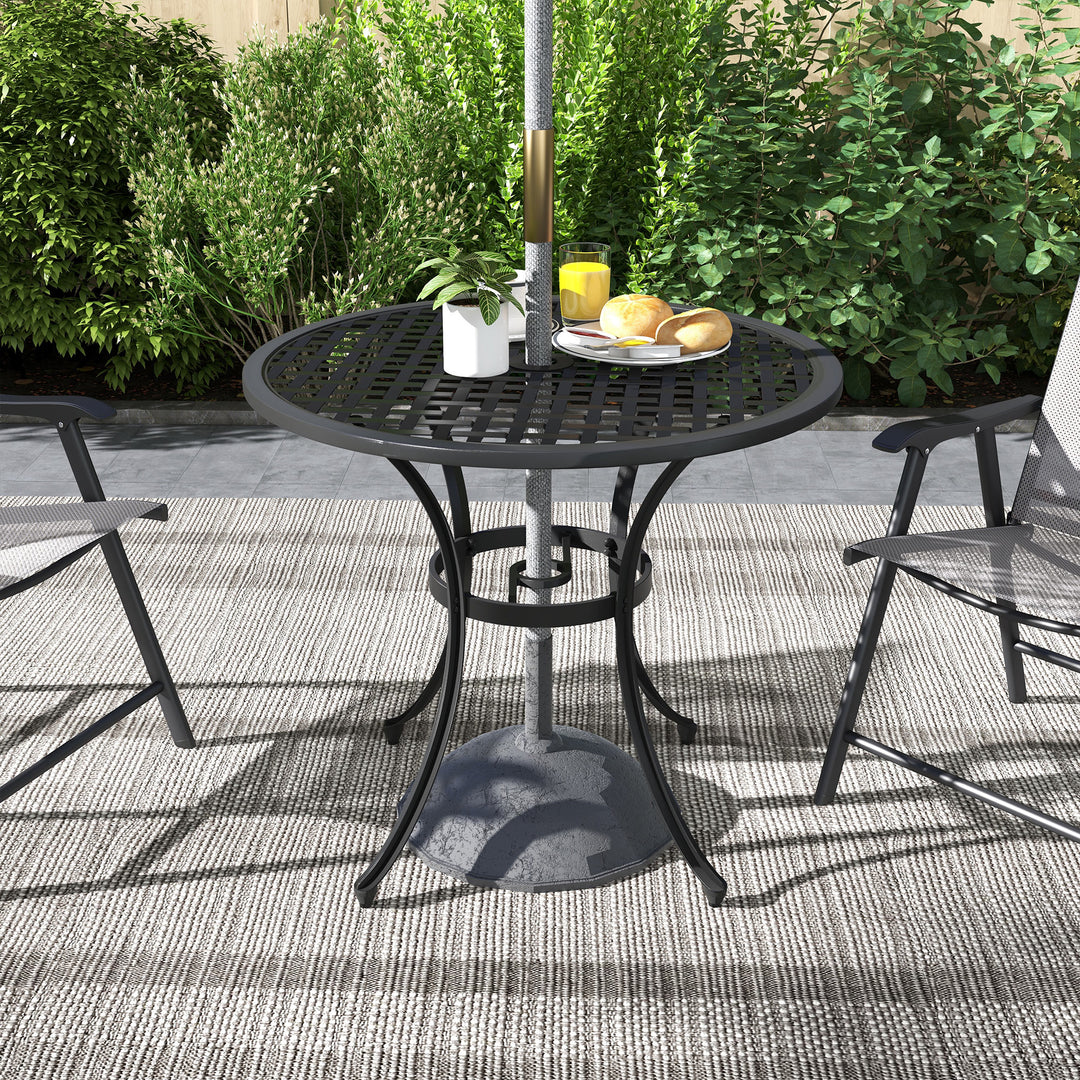 Round Aluminium Table, with ⌀50mm Parasol Hole