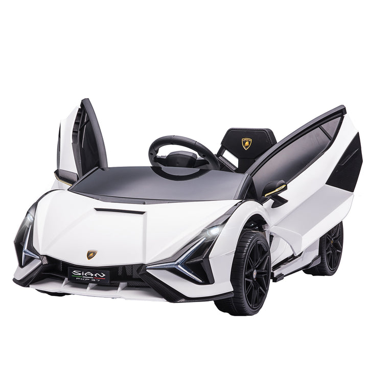 MCL Lamborghini Sian Licensed 12V Electric Car for Kids 2 Motors Toy Car with Remote Control Music Lights MP3 for 3-5 Years