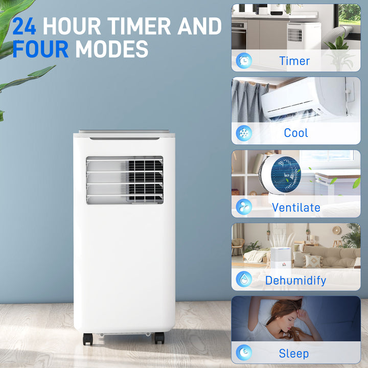 9000 BTU Portable Air Conditioner, Smart Home WiFi Compatible, 4 in 1 Air Conditioning Unit, Dehumidifier, Fan with Remote, 24H Timer, Window Venting Kit, 20m², R290, A Energy Efficiency