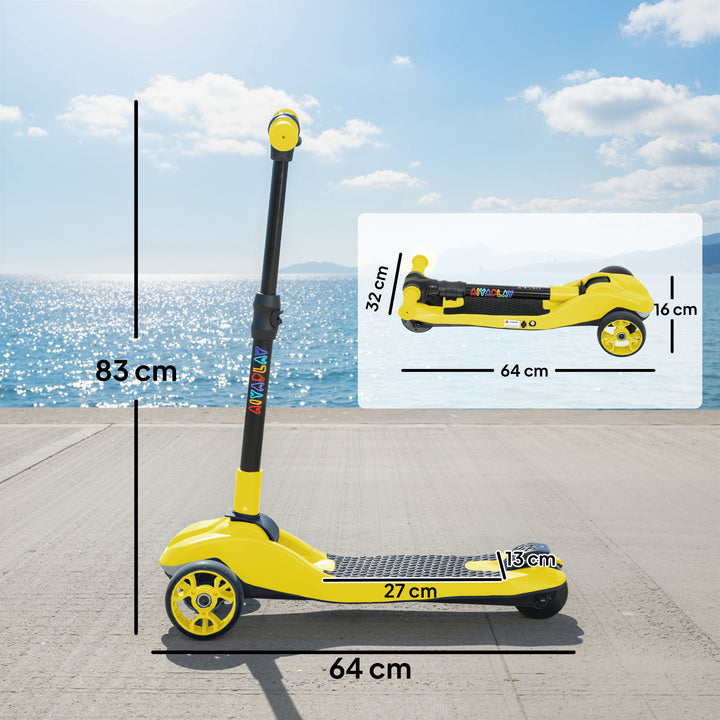 Three-Wheel Foldable Electric Scooter for Kids Aged 6-10 Years