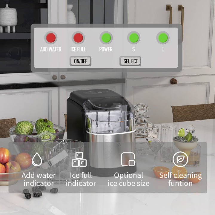 12kg Countertop Ice Machine, with Scoop